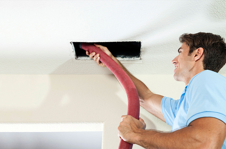 Home HVAC vent and air cleaning service